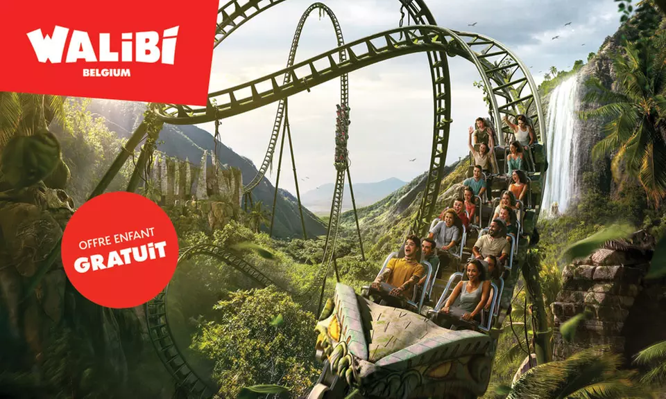 Achetez 1 billet adulte et obtenez 1 billet enfant offert pour le parc Walibi Belgium (jusqu'à 50% de réduction) - Primary Image
