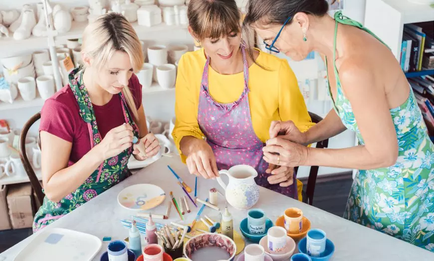 Image 1: Sip and Sculpt Class at Artea  Art School And Party Venue