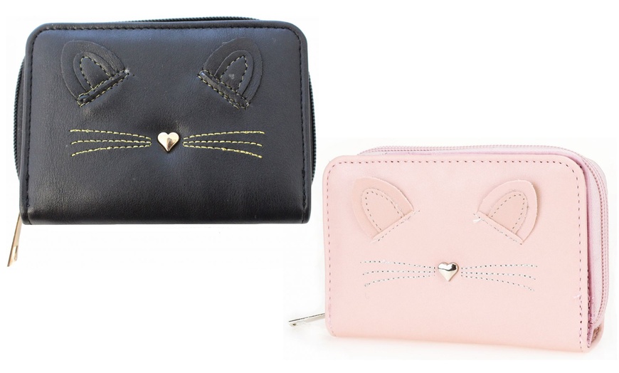 Image 10: Multi-Compartment Cat Wallet