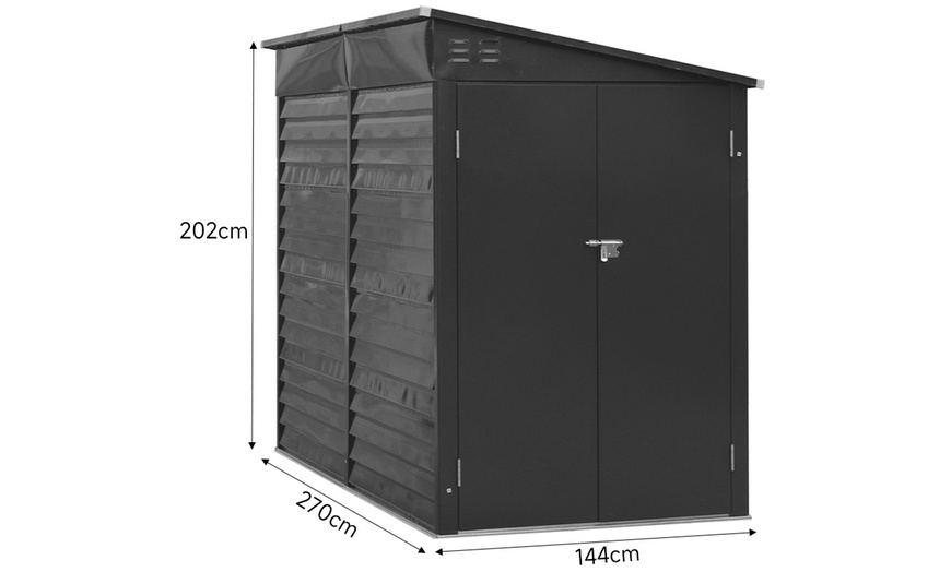 Image 13: Aluminium Hobby Greenhouse with Window Opening