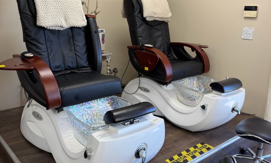 Image 4: Russian Gel Manicure, Spa Pedicure, or Combo for Polished Hands & Feet