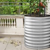 Image 9: Round Open-Bottom Galvanized Steel Raised Garden Bed