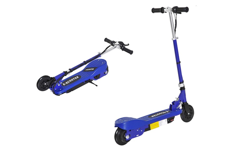 Image 18: Homcom Kid's Folding E-Scooter