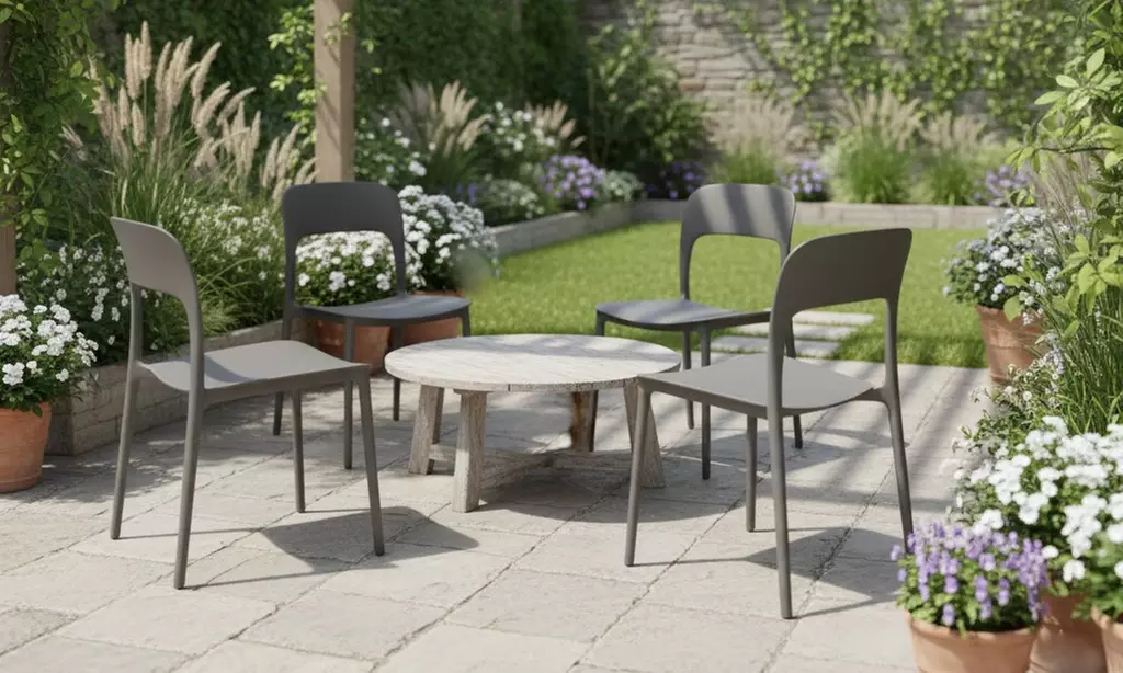 Set di 4 sedie da esterno