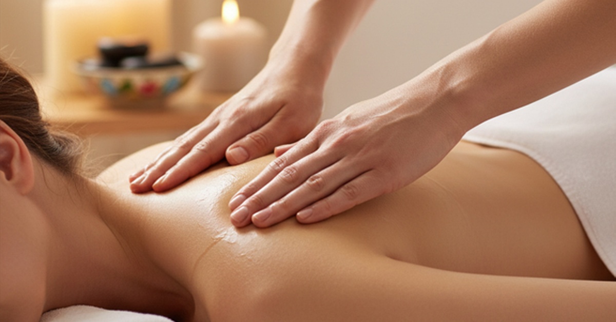 Masaje descontracturante y relajante de cuello y espalda en Tenerife