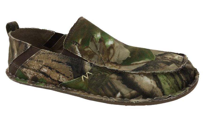 mens camo slip ons