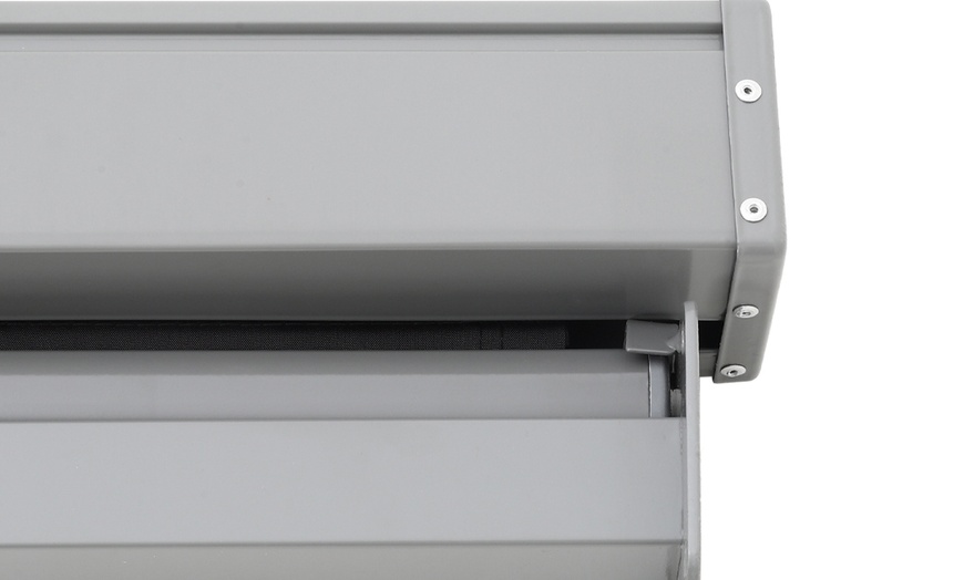 Image 5: Outdoor Retractable Polyester Privacy Two-Side Awning