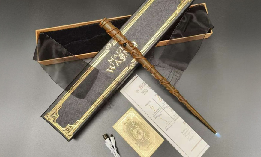 Image 3: Harry Potter Inspired USB Rechargeable Glowing Wand with Light