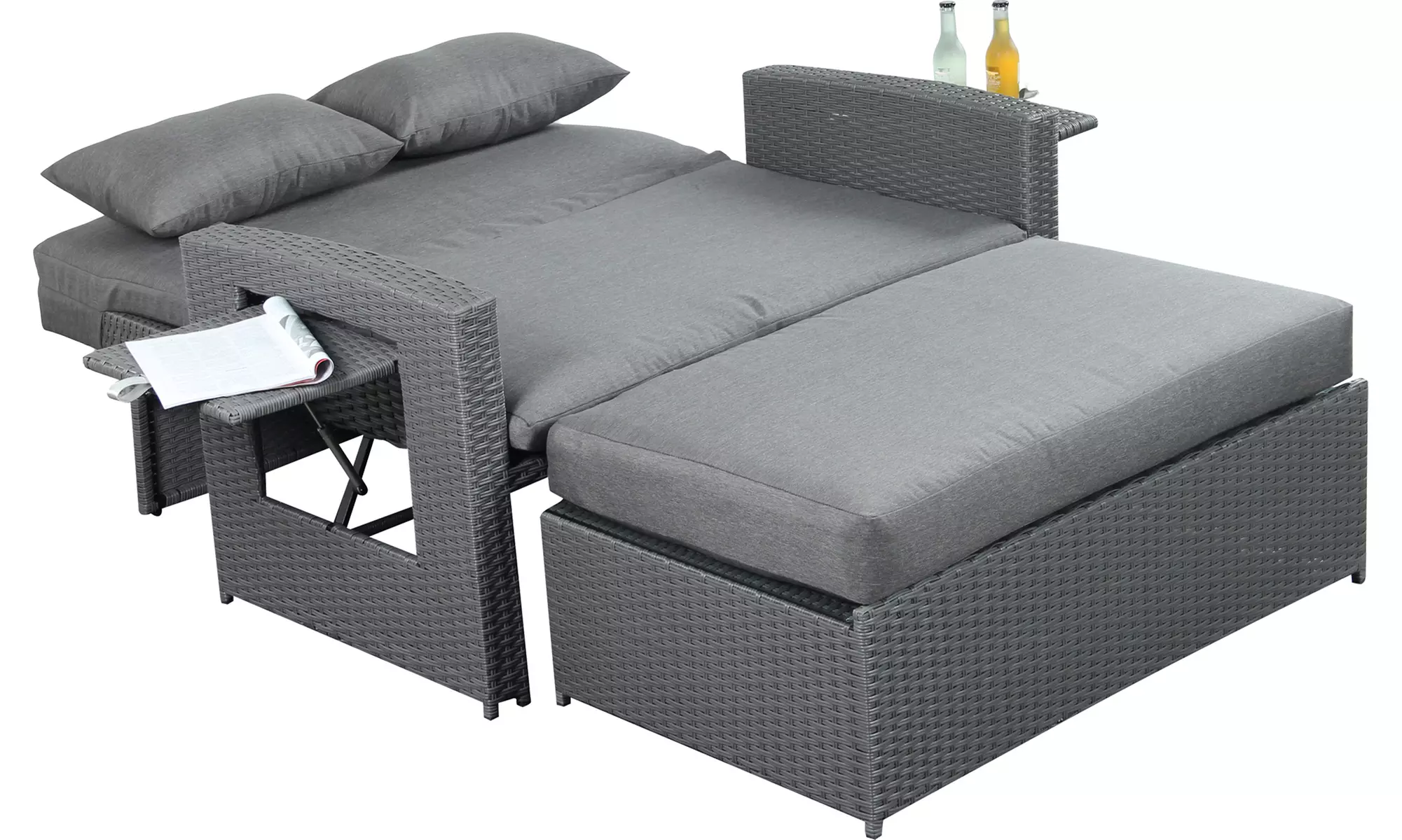 Oasis Two-Seater Rattan Sun Lounger Daybed