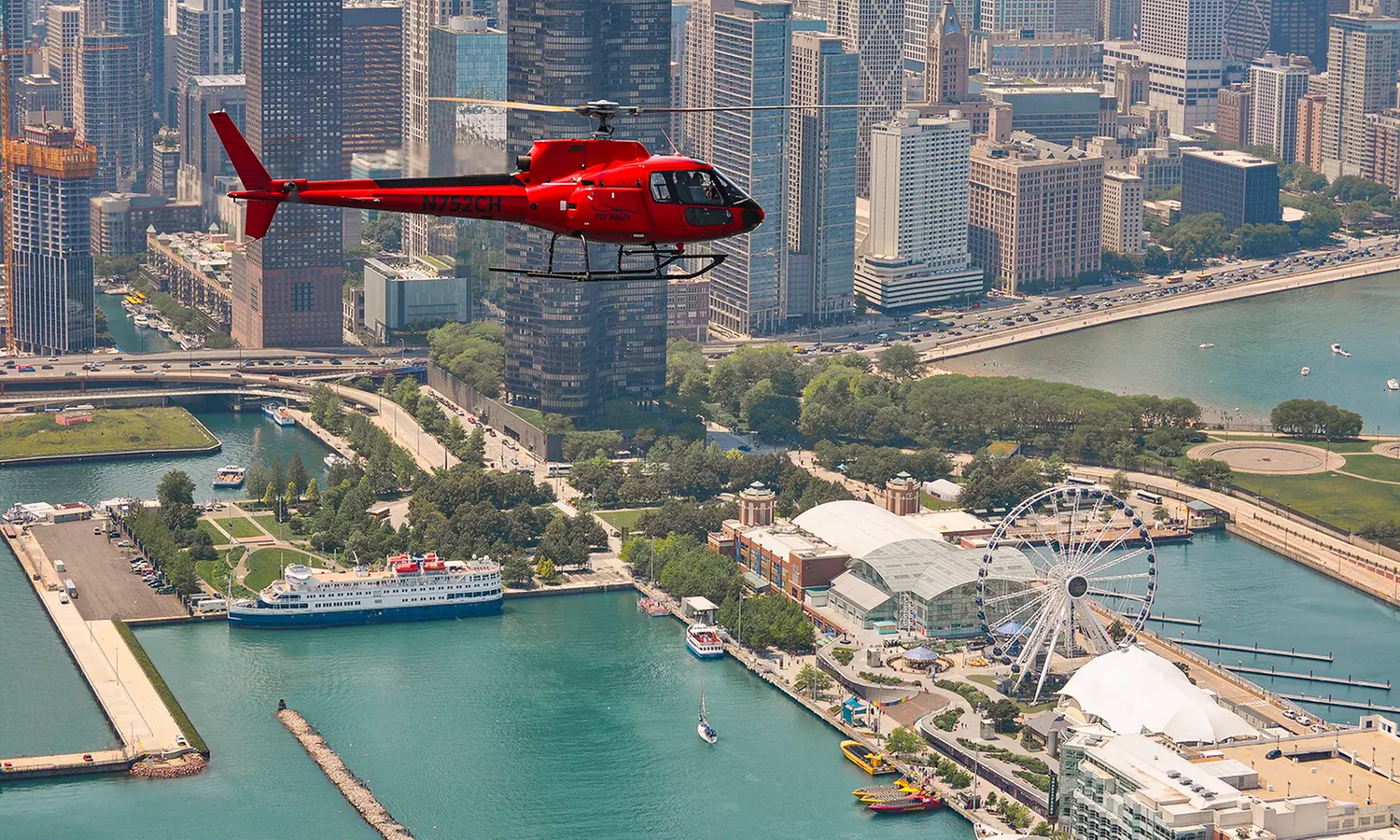 Experience Chicago's Iconic Landmarks on a Private Helicopter Tour