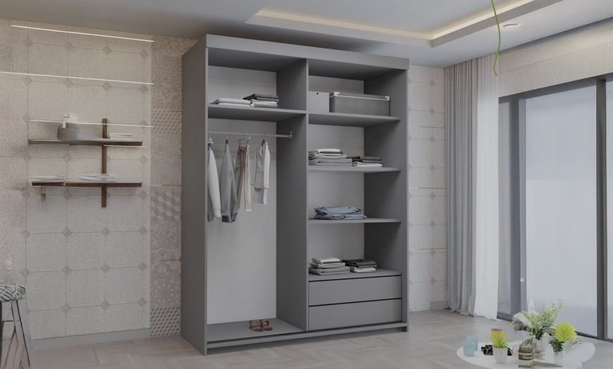 Image 8: Riga Sliding Mirror Door Wardrobe