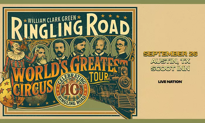 William Clark Green: Ringling Road 10-Year Anniversary Tour on September 26 at 6 p.m. - Primary Image