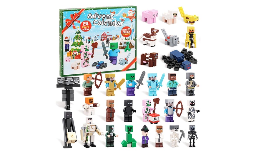 Image 5: Minecraft minifigures Inspired Advent Calendar