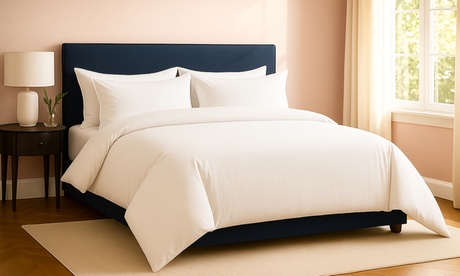 Funda de almohada blanca lisa Sampur: 60x60 cm / 1 / con 1 funda de almohadón 137 x 40 cm