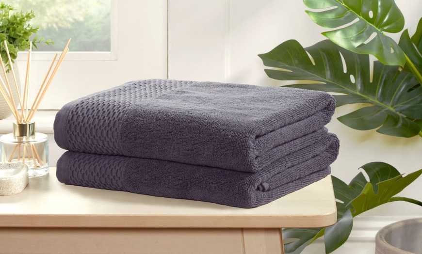 Image 9: Eden Weave 500gsm Bath Sheet