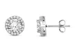 Sterling Silver 3.00 CTTW Cubic Zirconia Halo Studs - Second Medium