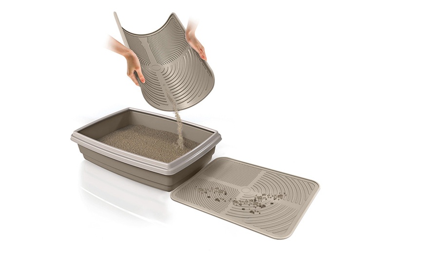 Image 5: Tapis rigide antidérapant de litière pour chat