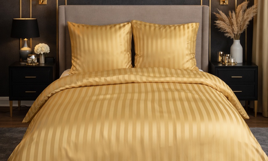 Image 9: Juego de cama Satin Dobby Uni 