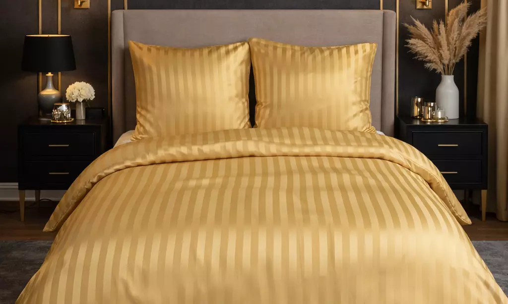 Parure de lit SATIN DOBBY uni