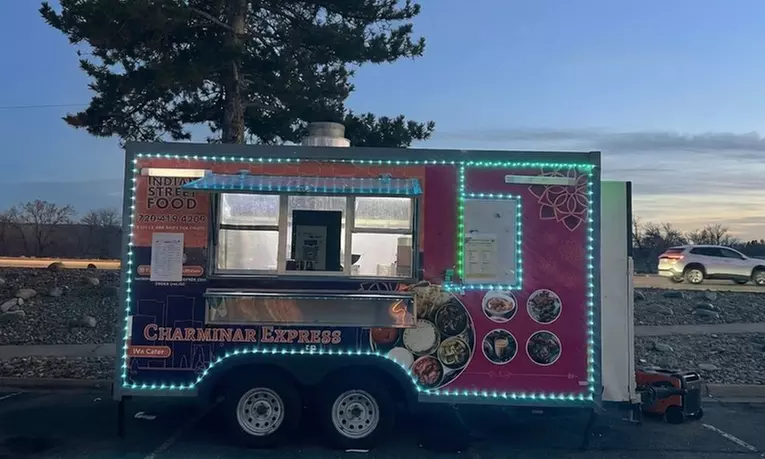 Quality Indian at Charminar Express Indian Food Truck with Vouchers to Spend on Food and Drinks - Up to 30% Off