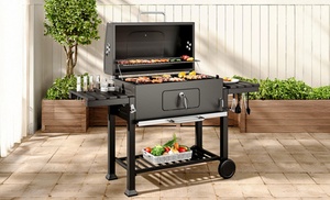 Charcoal BBQ Grill with a Trolley in Various Sizes Charcoal BBQ Grill with a Trolley in Various Sizes