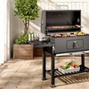 Image 1: Charcoal BBQ Grill with a Trolley in Various Sizes