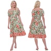 Image 10: Women's Printed Bardot Gypsy Midi Dress