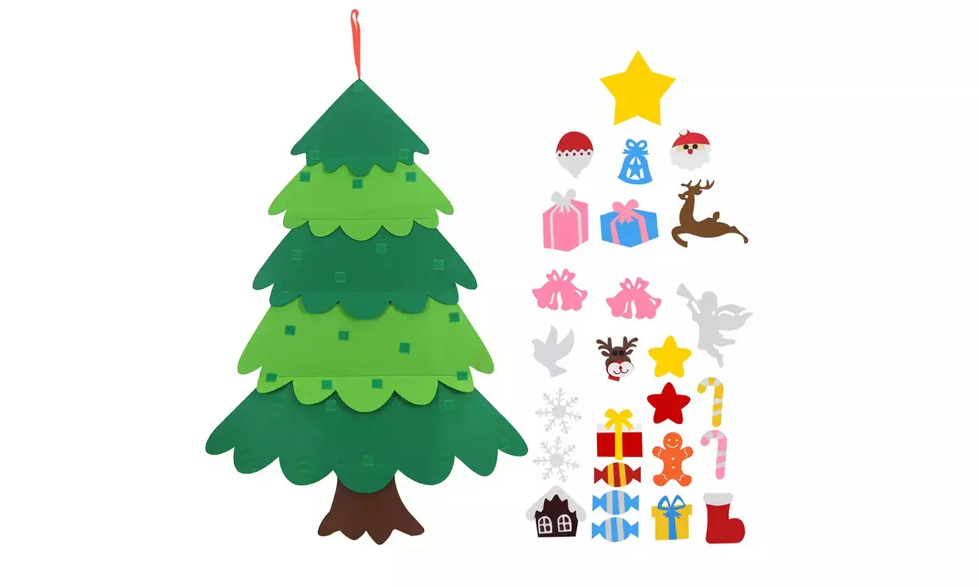 Sapin de Noël mural à faire soi-même