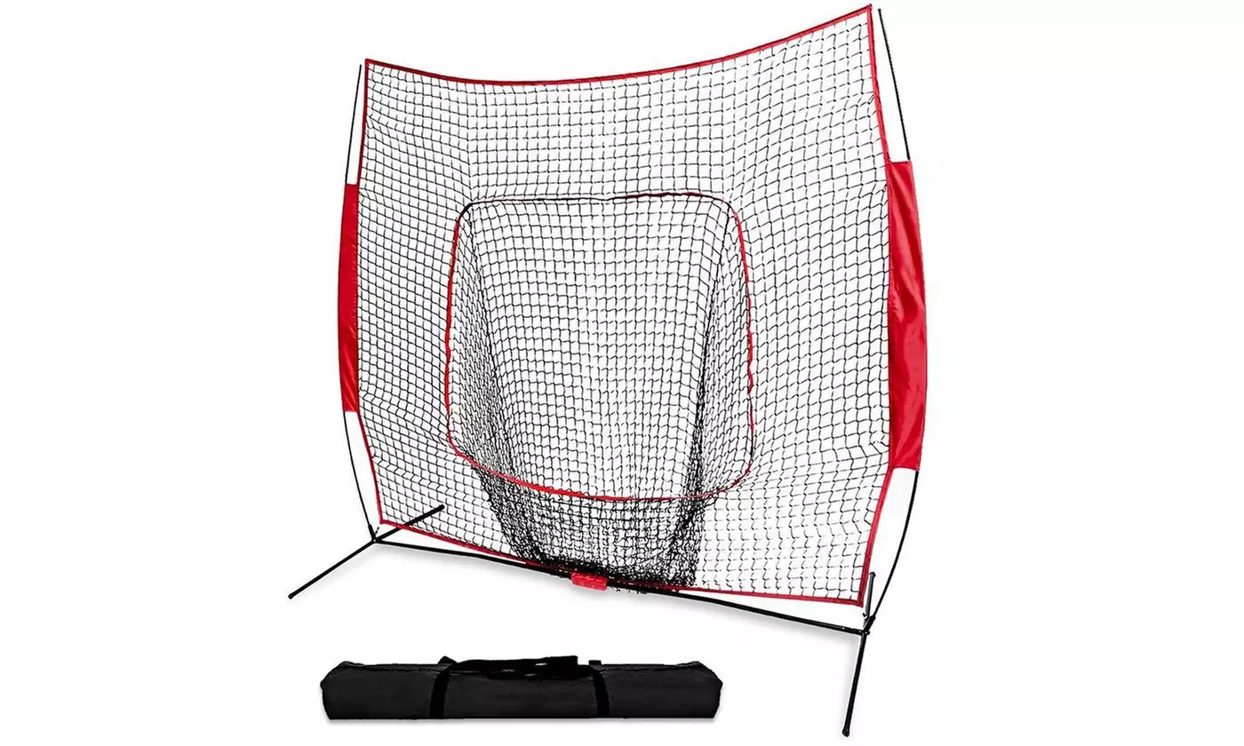 iMounTEK 7'x7' Baseball Softball Practice Net for Hitting Pitching Training