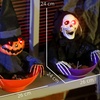 Image 7: Outsunny Animated Halloween Skeleton Candy Dish