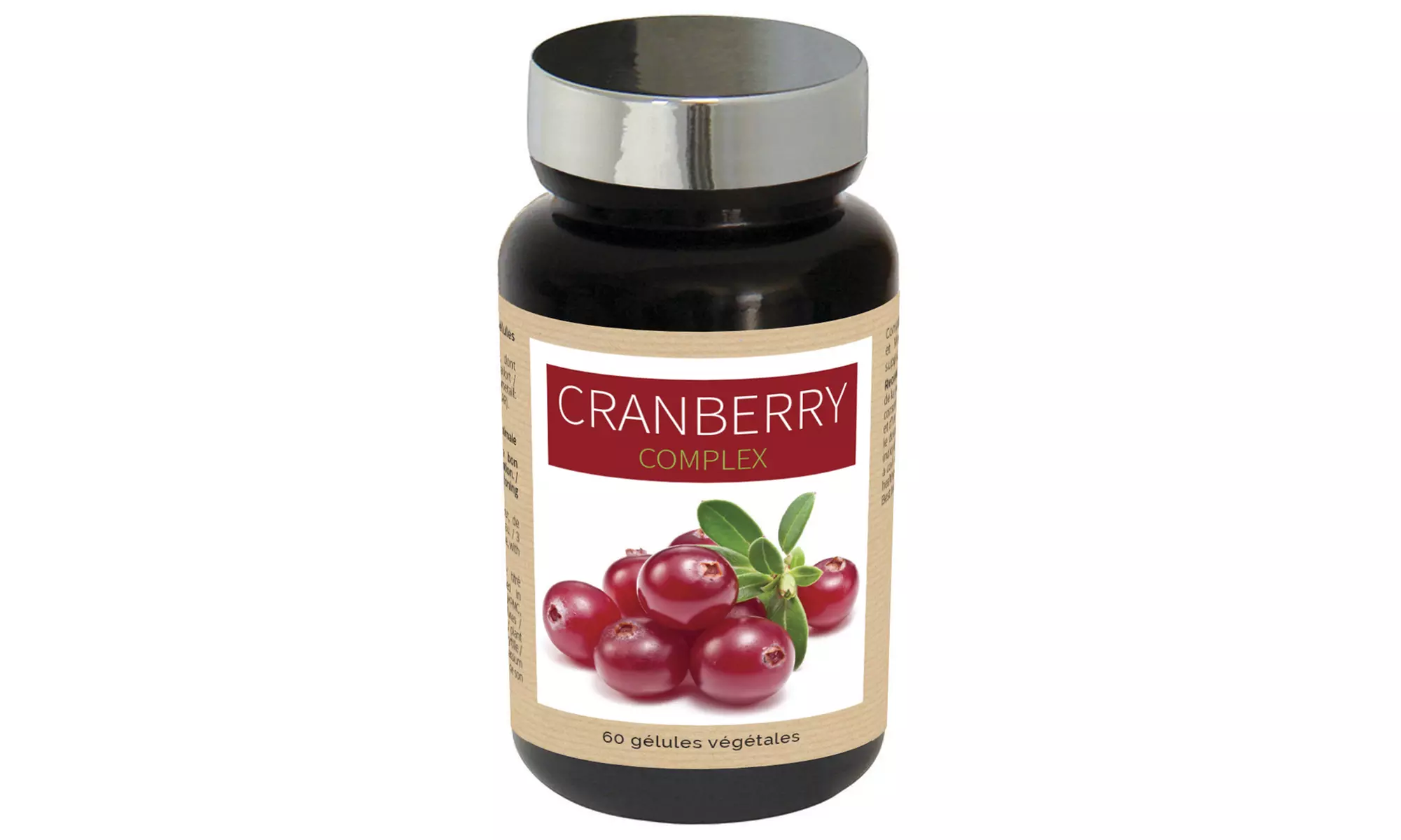 1, 2, ou 3 packs de 60 gélules de Cranberry Complex, pour le confort urinaire de la femme - Primary Image