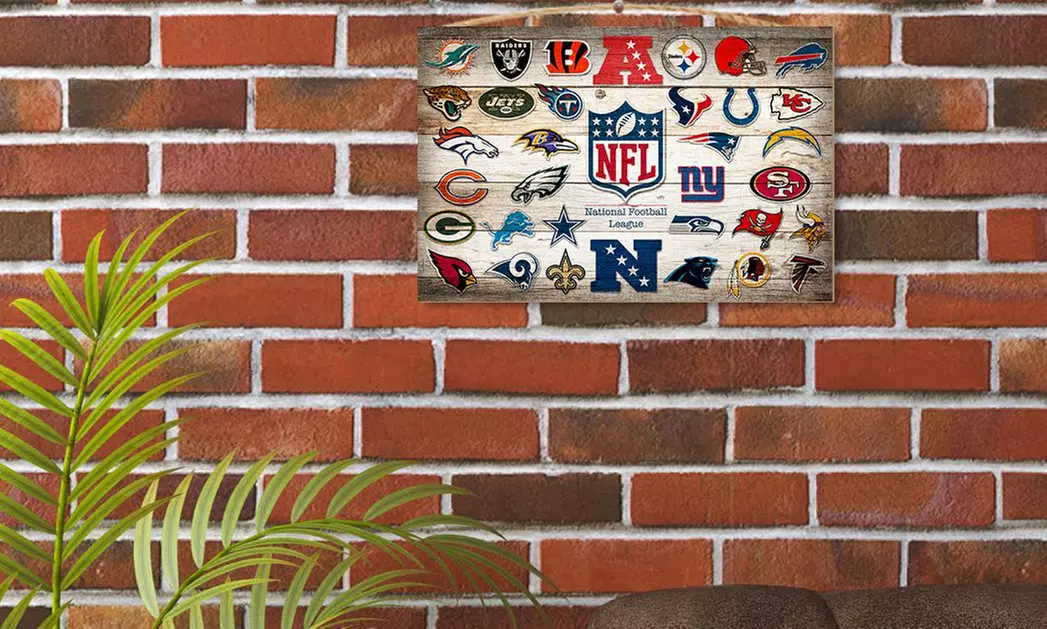 NFL Logo Compilation Sign - Second Medium