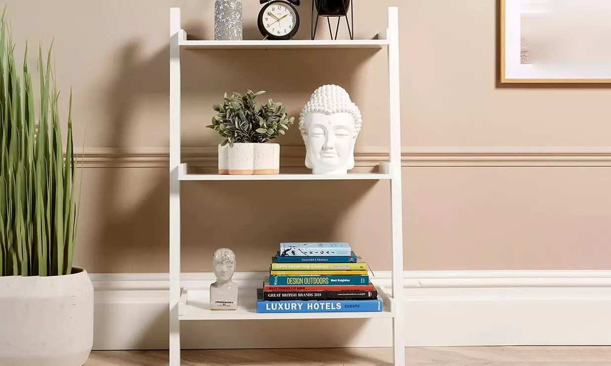 Three or Five Tier Storage Ladder Shelves