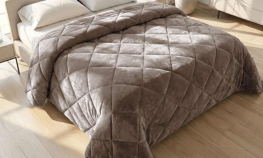 Image 19: Trapunta in velluto Irina