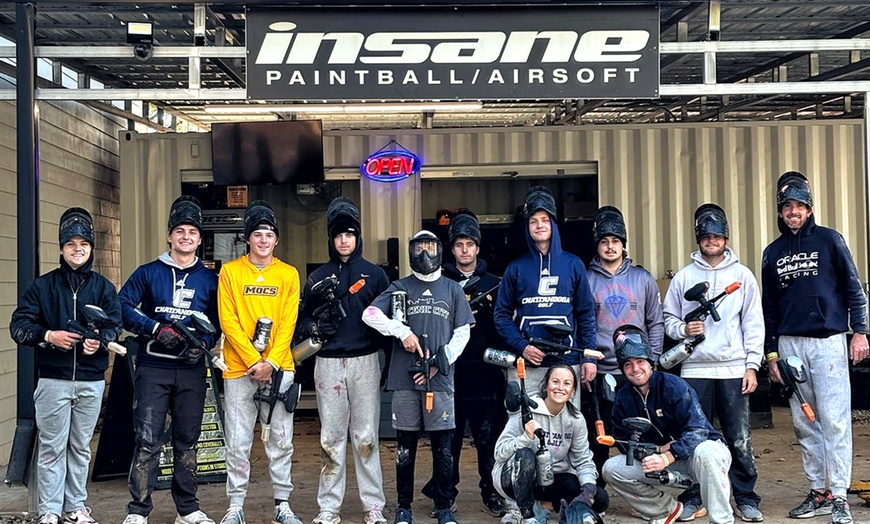 Image 2: Up to 6 Open-Play Passes w/ Paintball Gun and Safety Mask