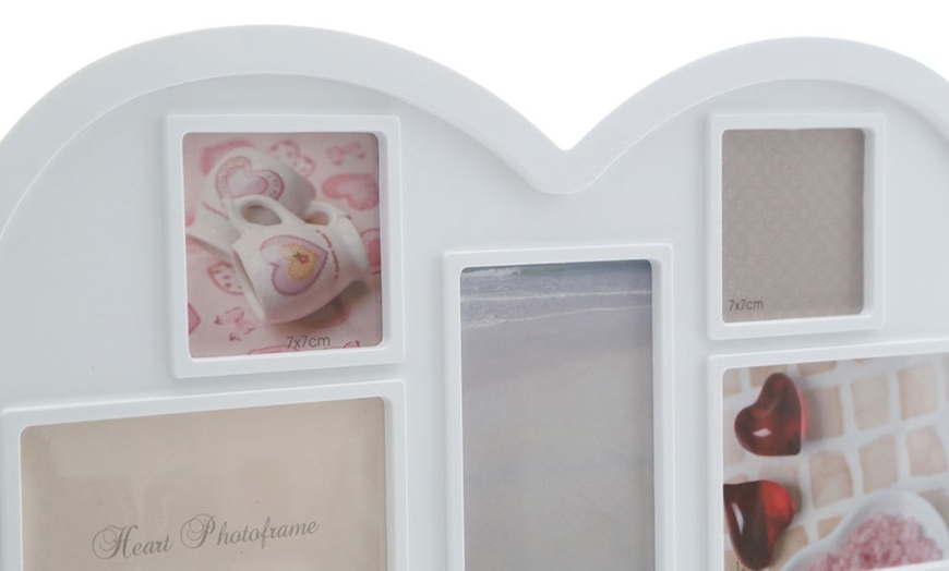 Image 4: Love Heart Multi-Photo Frame