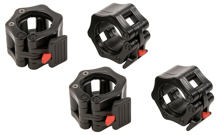 Image 3:  Black Olympic Barbell Collars