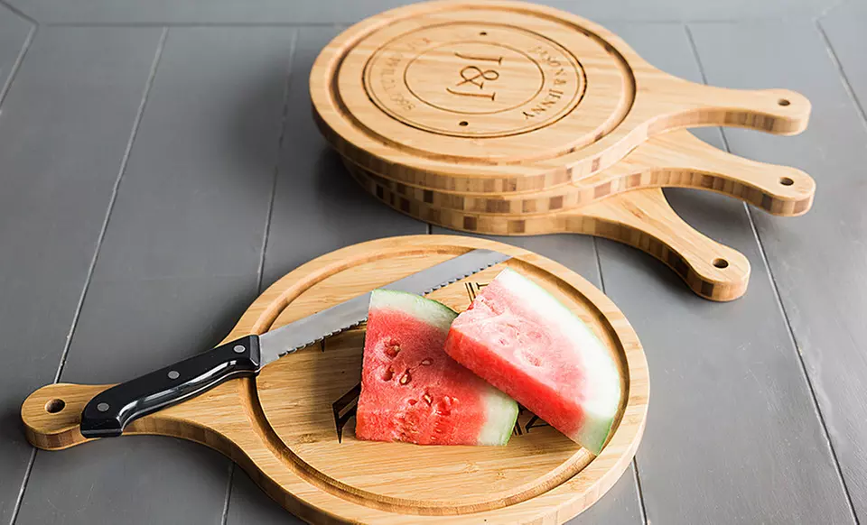One or Two Custom Bamboo Cutting Board from Qualtry (Up to 61% Off) - Second Medium