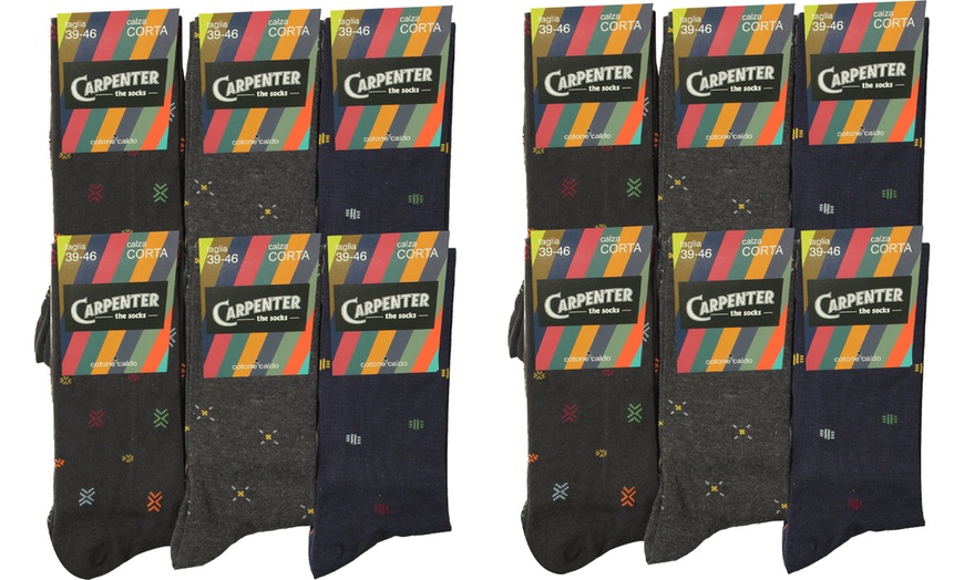 Image 16: Carpenter 6er- oder 12-Pack kurze oder lange Herren-Socken