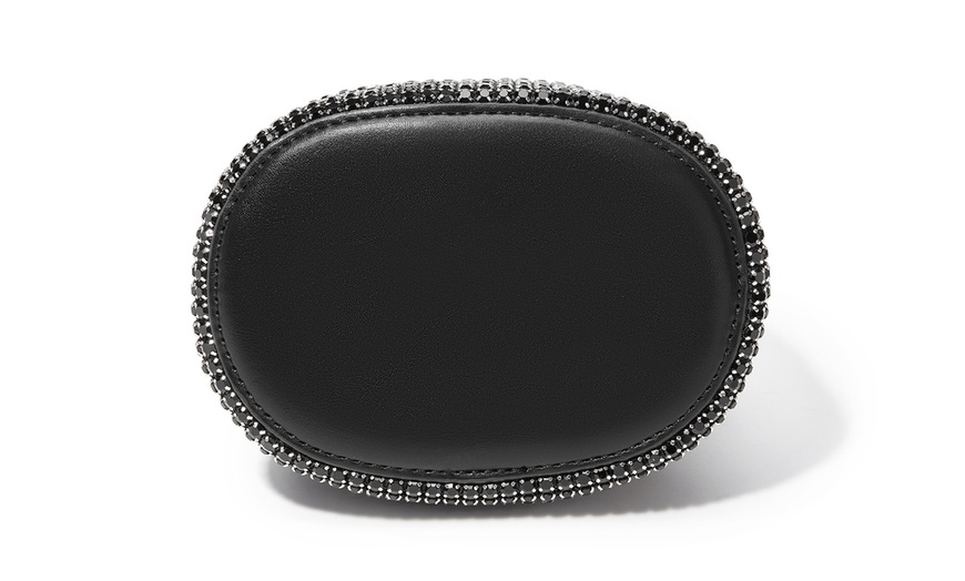 Image 8: Sac de soirée glamour avec diamants synthétiques