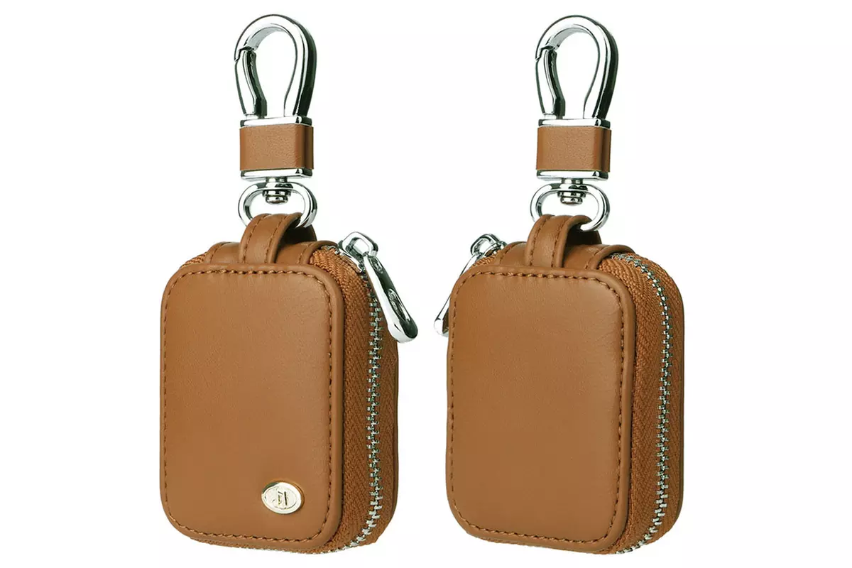 Universal AirPods Zipper Storage Pouch with Keychain