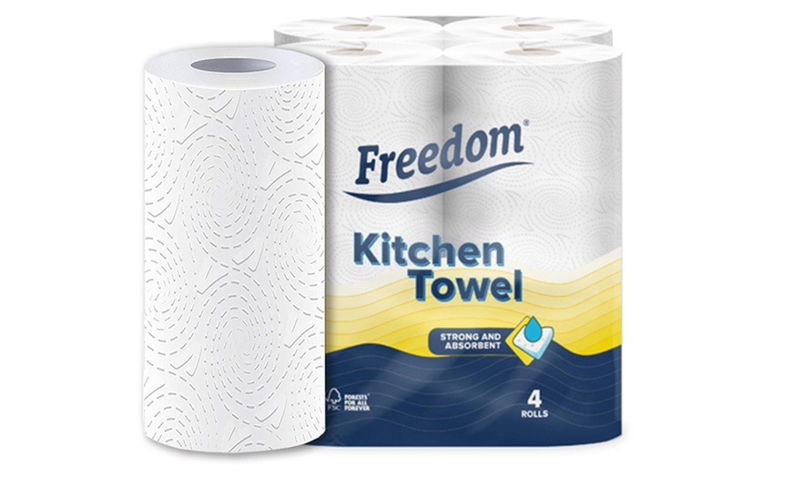 Image 3: 24 Rolls of Freedom 2-Ply Kitchen Towel
