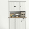 Image 9: HomCom Freestanding Kitchen Storage Cabinets