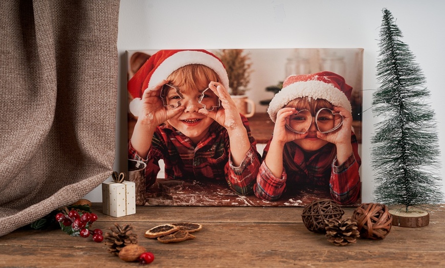 Image 1: Fotolienzo personalizable en horizontal o vertical y hasta 100 x 70 cm