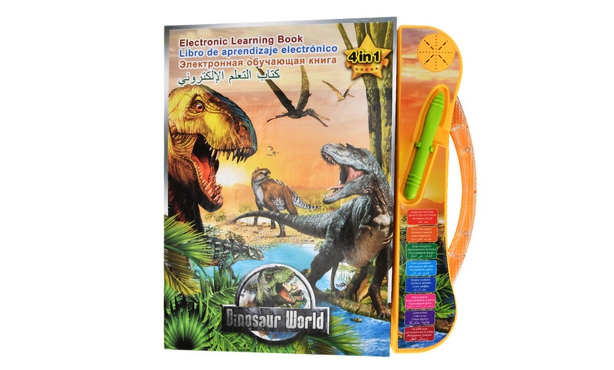Image 2: Electronic Smart 4 Languages Dinosaur Touch Reading Book
