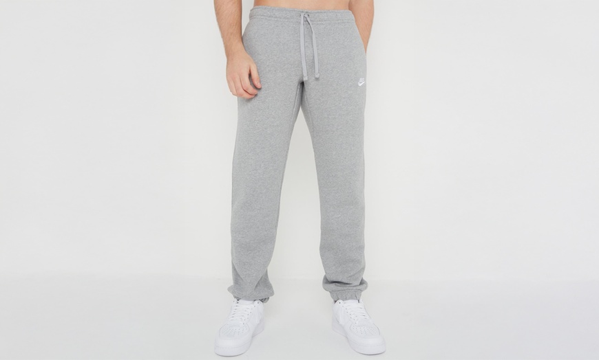 Image 10: Nike Men's Club Embroidered Swoosh Pullover Fleece Full Tracksuit