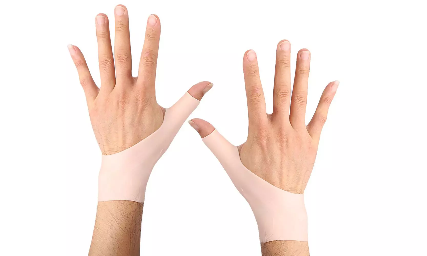 Unisex Wrist and Thumb Pain Relief Compression Support Braces (1-Pair) - Primary Image