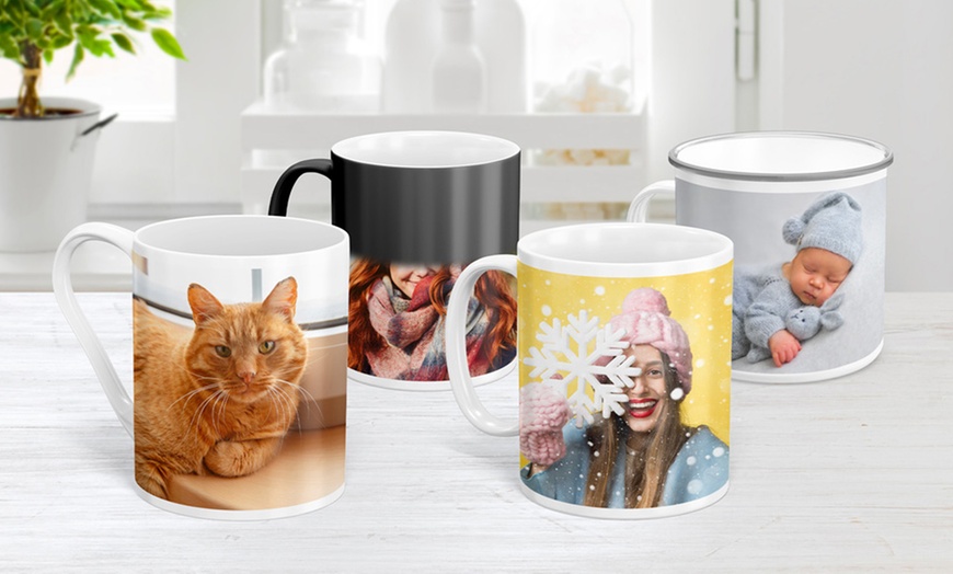 Image 1: Mug classique, magique, en émail ou premium sur le site Photo Gifts