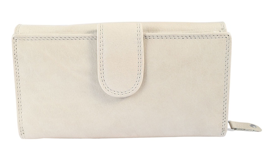 Image 47: Cartera de piel genuina para mujer Leonardo Verrelli