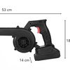Image 4: Soplador de hojas inalámbrico y recargable con motor de alta velocidad